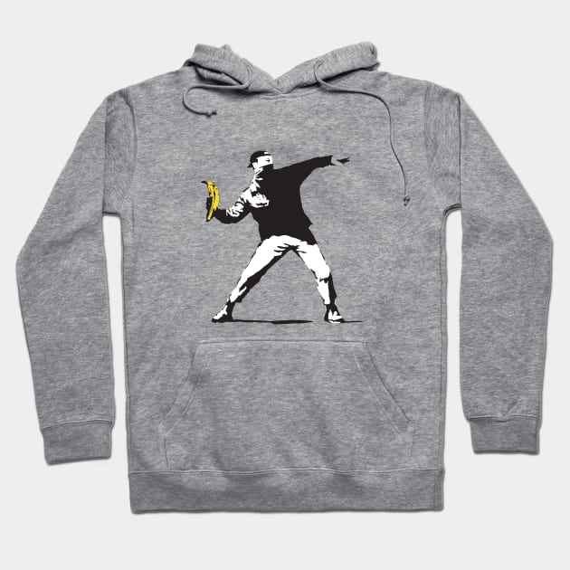 Banksy Underground Hoodie by PopGraphics